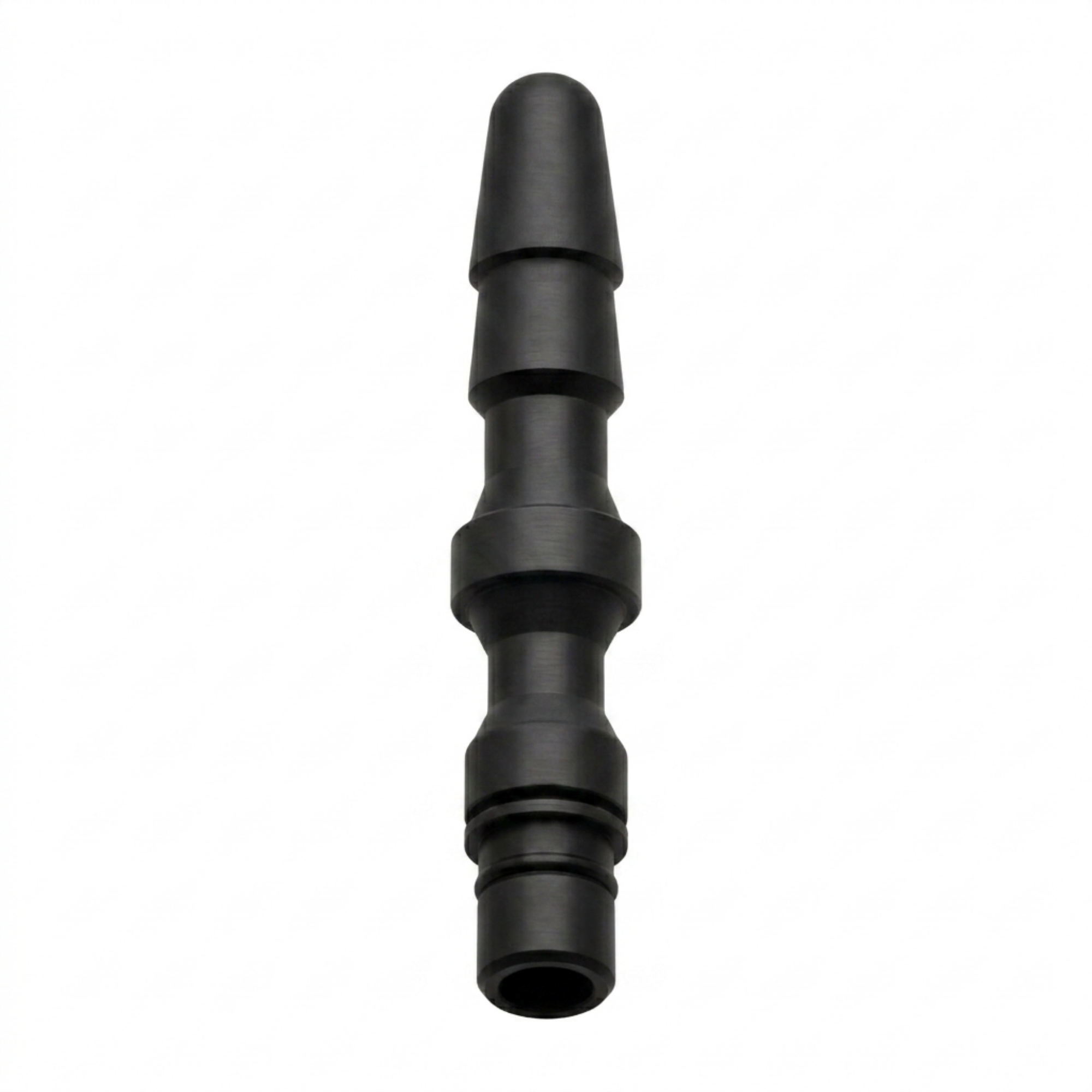 AdaptiPulse universal massage attachment adapter, matte black reinforced CNC plastic